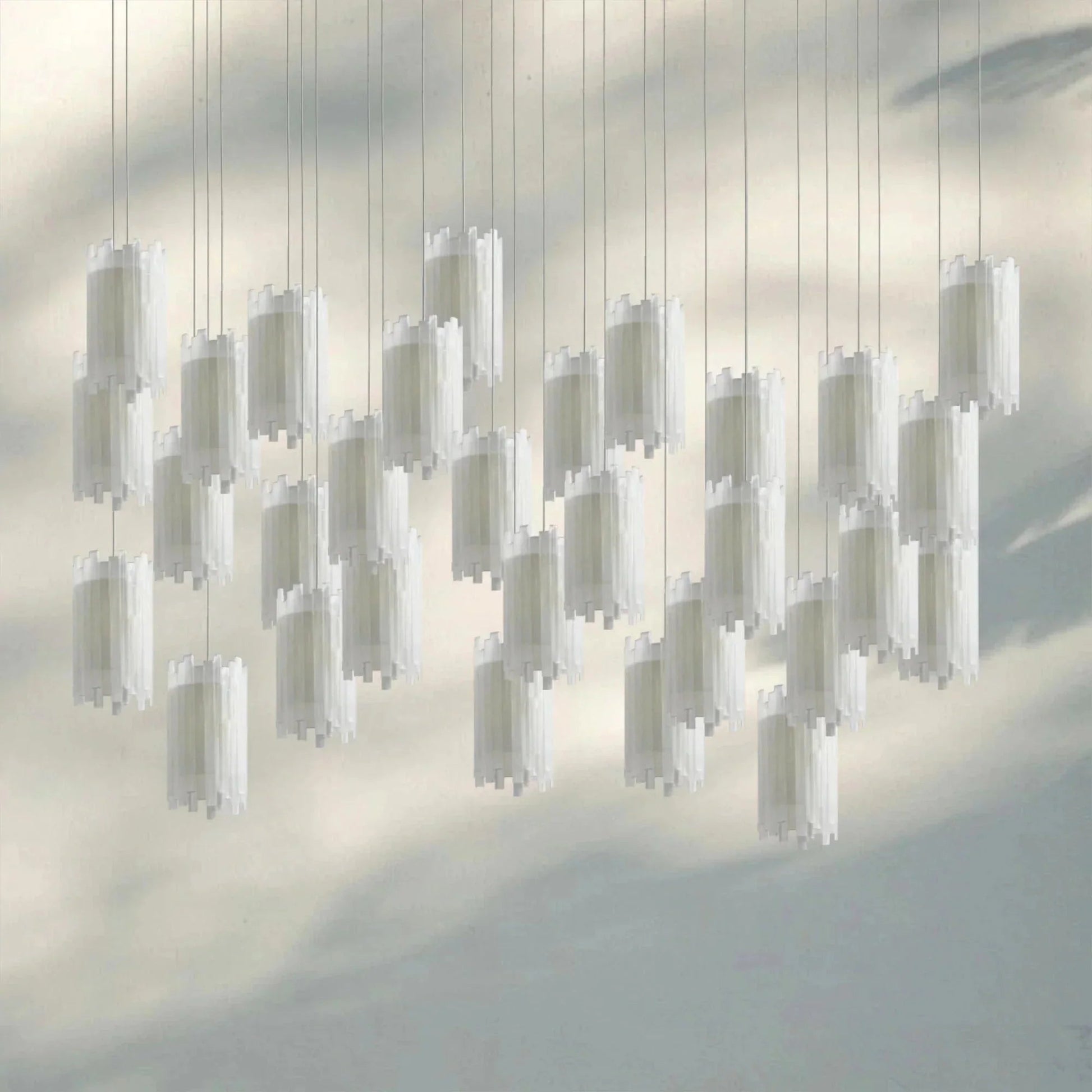 Giana Rectangular Chandelier 15/30 - Light - GILDLAMPS