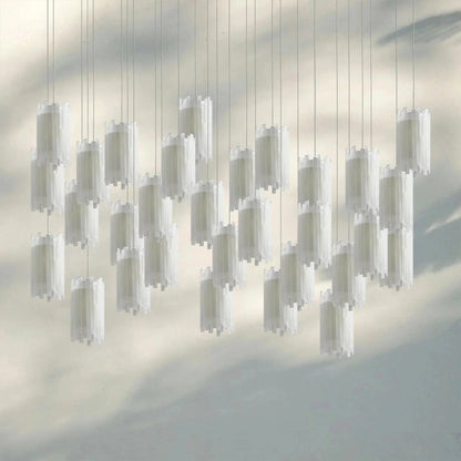 Giana Rectangular Chandelier 15/30 - Light - GILDLAMPS