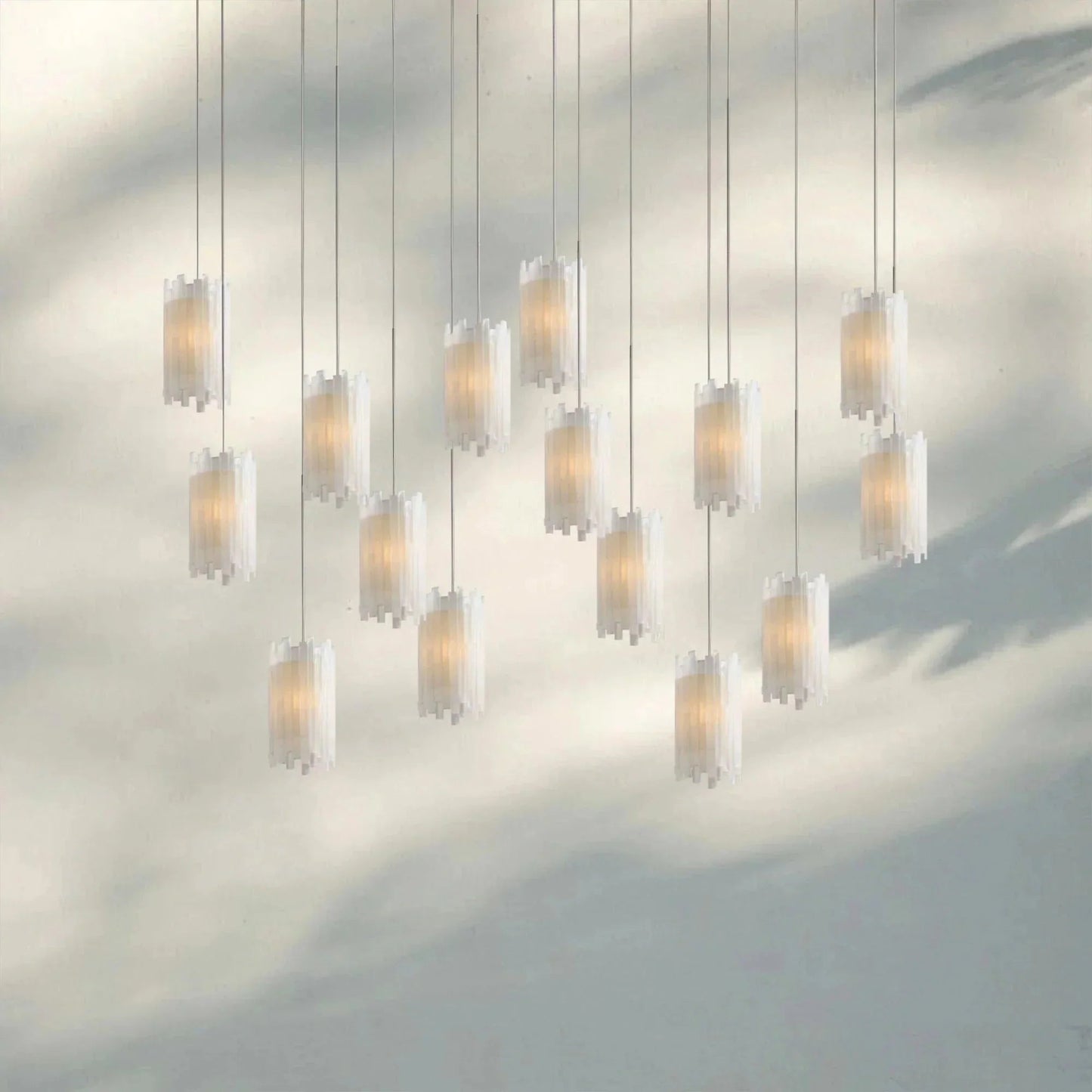 Giana Rectangular Chandelier 15/30 - Light - GILDLAMPS