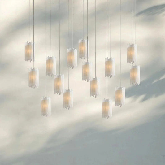 Giana Rectangular Chandelier 15/30 - Light - GILDLAMPS