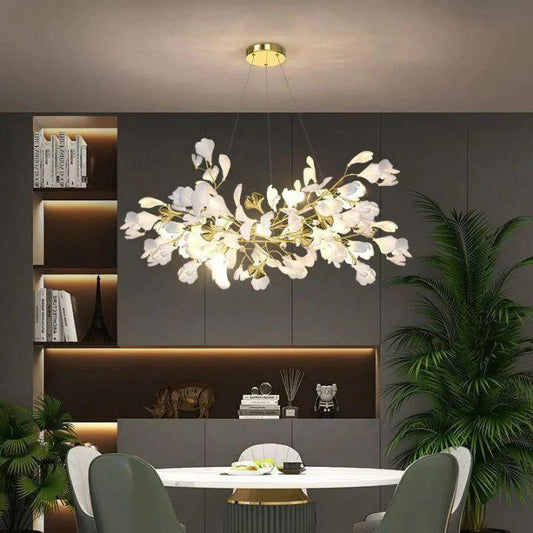 Ginkgo Branch Chandelier - GILDLAMPS