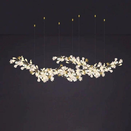 Ginkgo E Branch Chandelier - GILDLAMPS