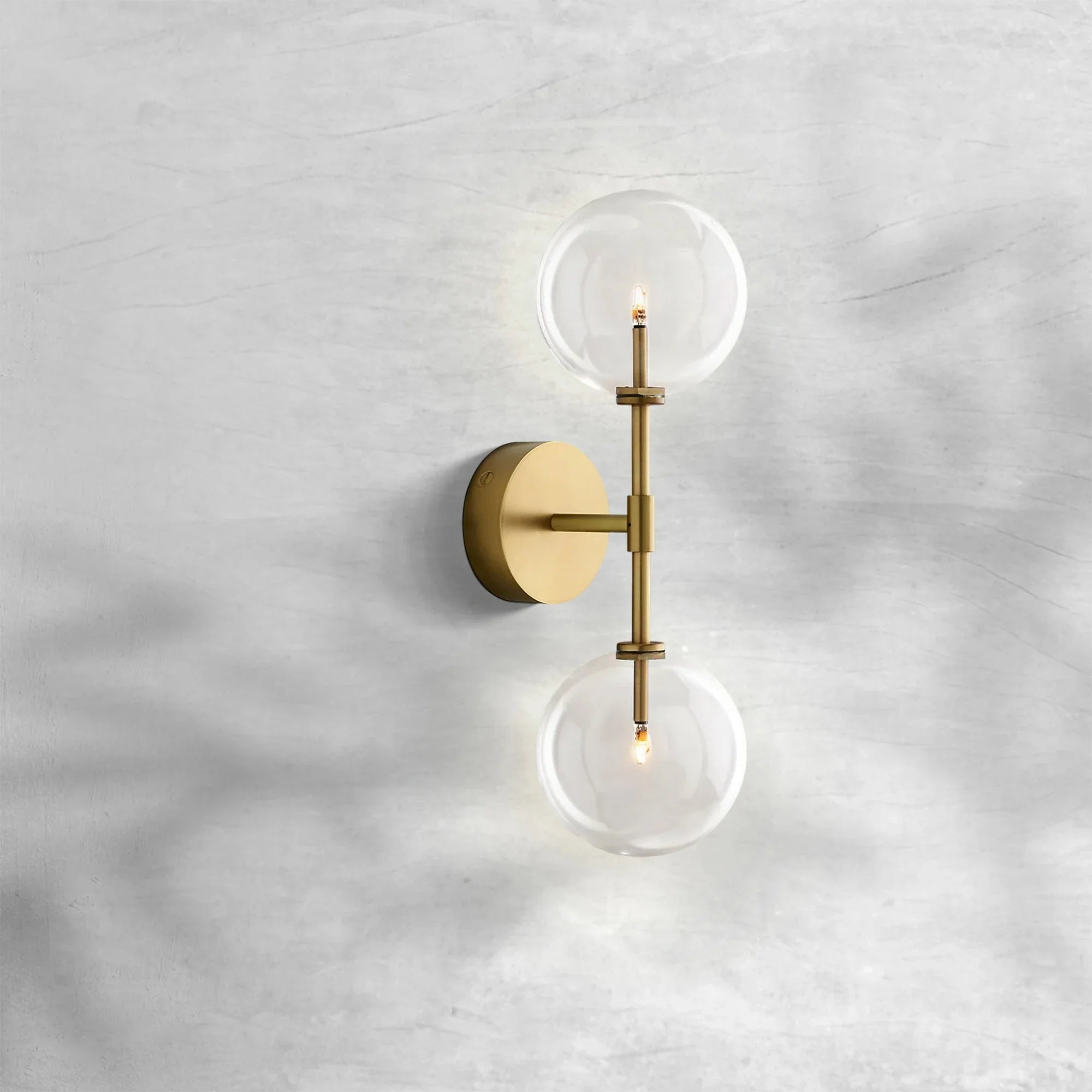 Glass Globe Linear Sconce - GILDLAMPS
