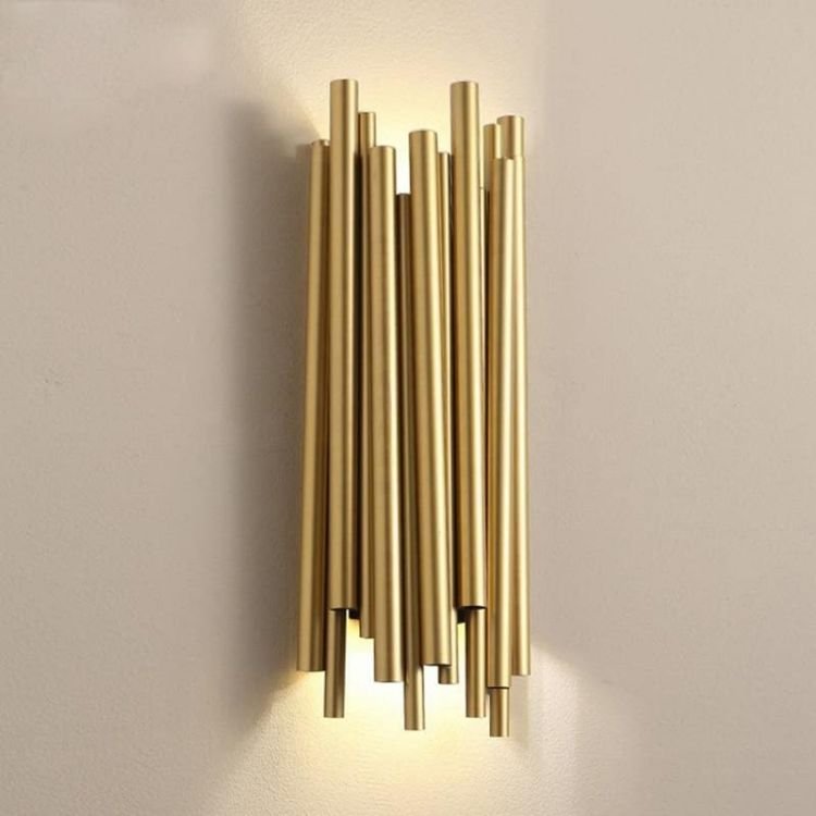 Golden Stainless Steel Wall Sconce 16 " - GILDLAMPS