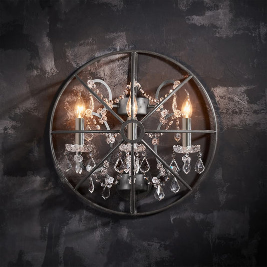 Gyro Crystal Sconce - GILDLAMPS