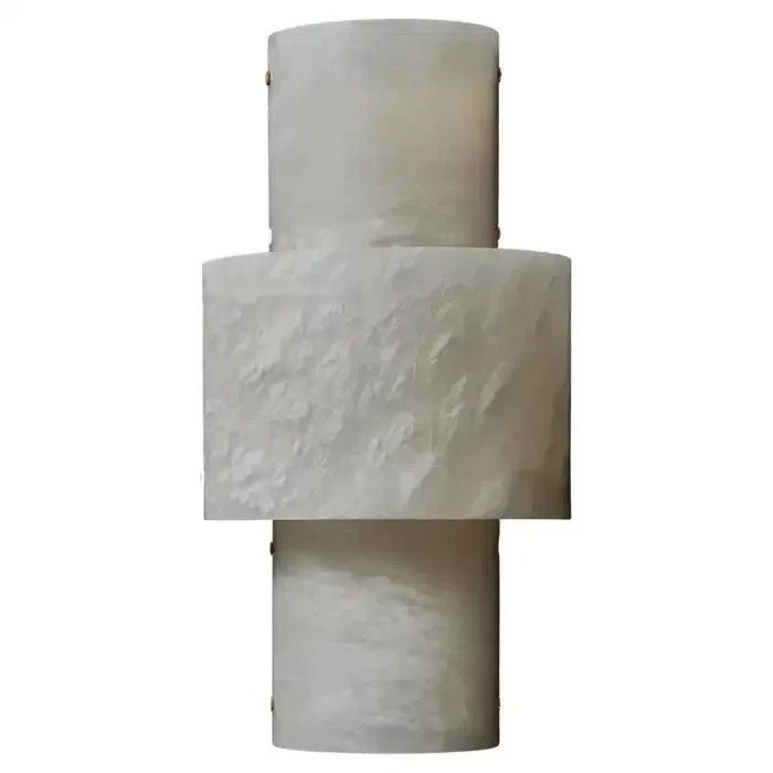 Half Cylinder Alabaster Wall Sconces - GILDLAMPS