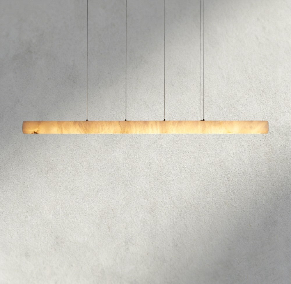 Halima Linear Alabaster Chandelier - GILDLAMPS