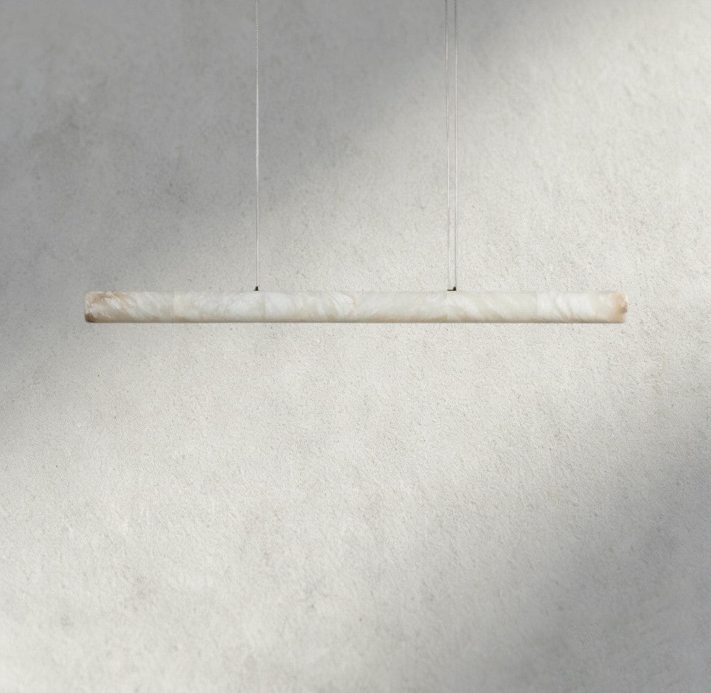 Halima Linear Alabaster Chandelier - GILDLAMPS