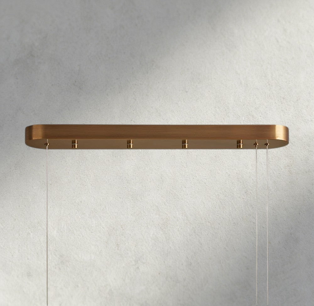 Halima Linear Alabaster Chandelier - GILDLAMPS