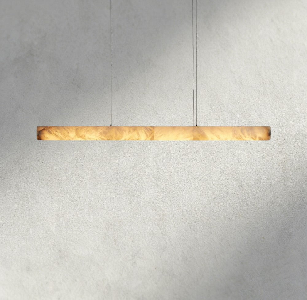 Halima Linear Alabaster Chandelier - GILDLAMPS