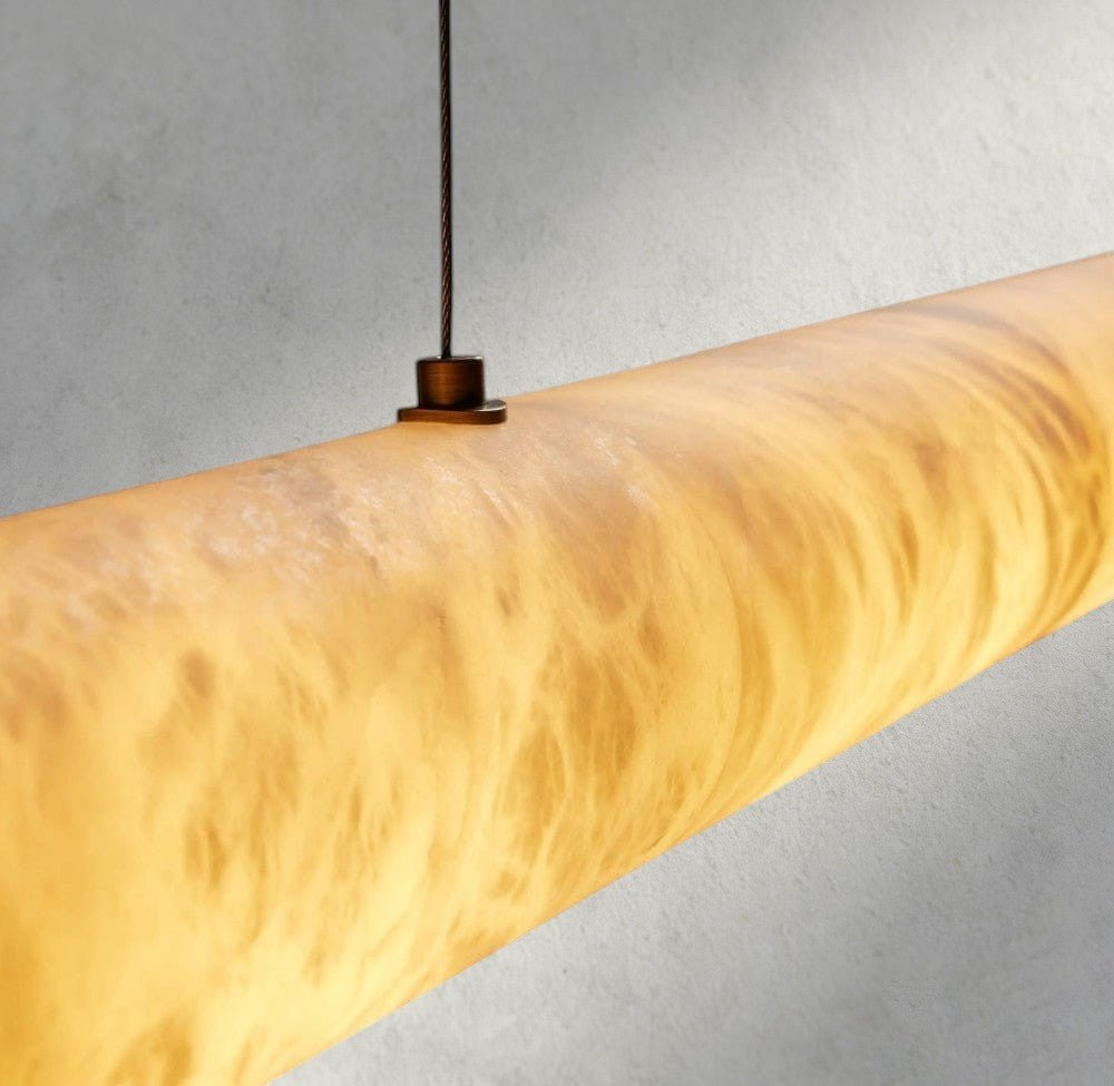 Halima Linear Alabaster Chandelier - GILDLAMPS