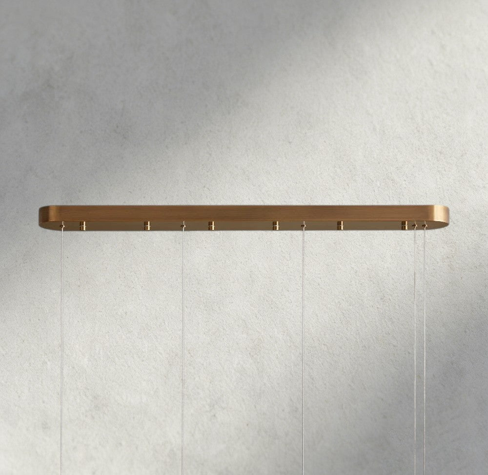 Halima Linear Alabaster Chandelier - GILDLAMPS