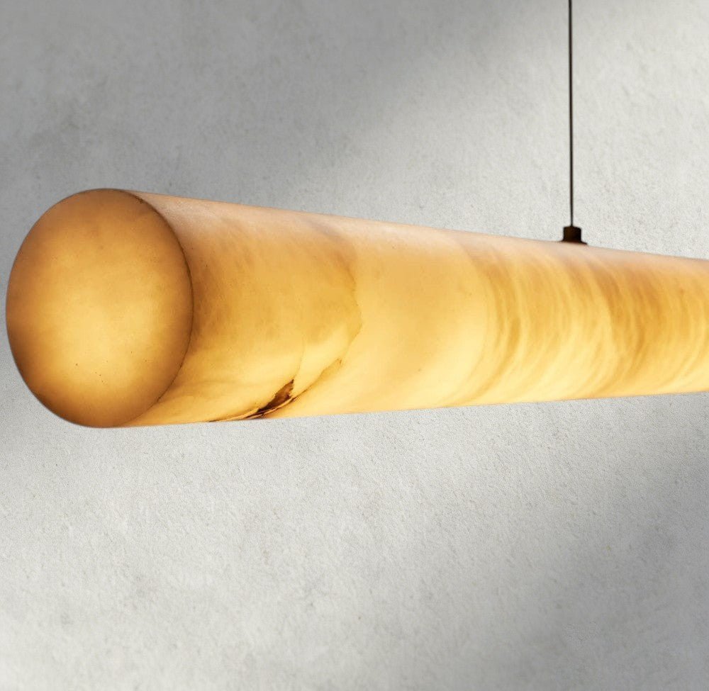 Halima Linear Alabaster Chandelier - GILDLAMPS