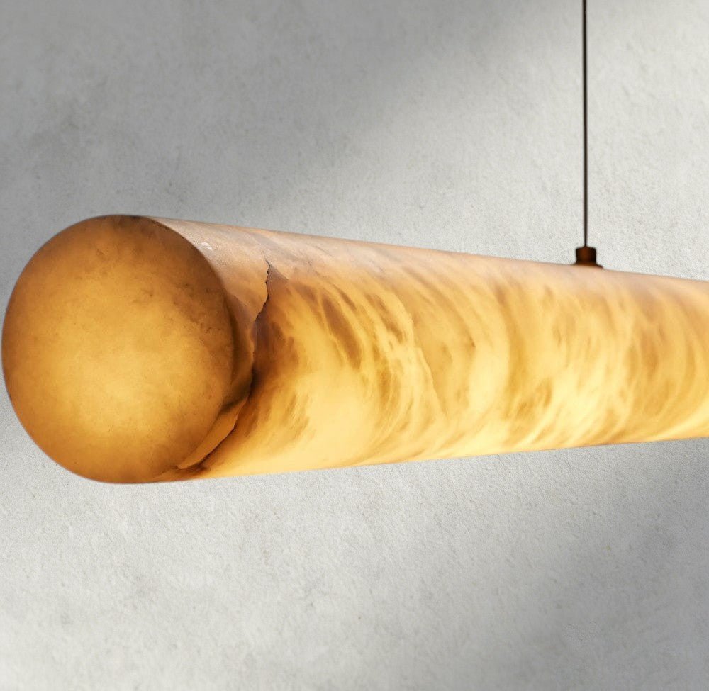 Halima Linear Alabaster Chandelier - GILDLAMPS
