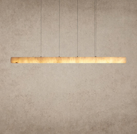 Halima Linear Alabaster Chandelier - GILDLAMPS