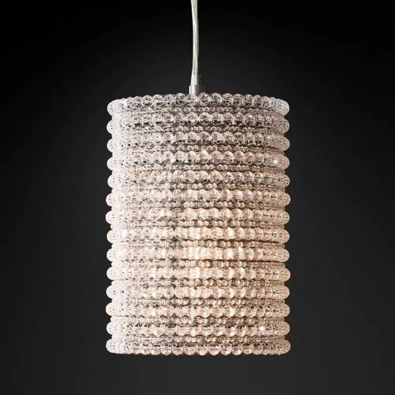 Halo Clear Crystal Pendant 12"H - GILDLAMPS