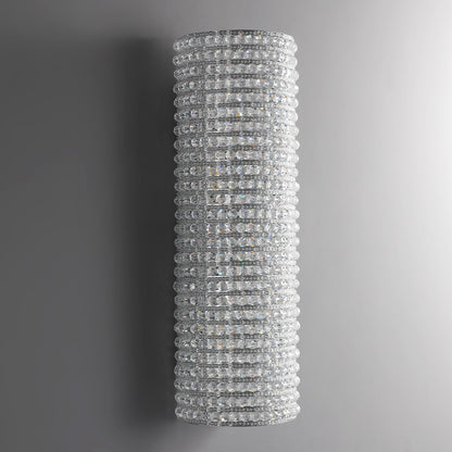Halo Modern Clear Crystal Wall Sconce 21"H - GILDLAMPS