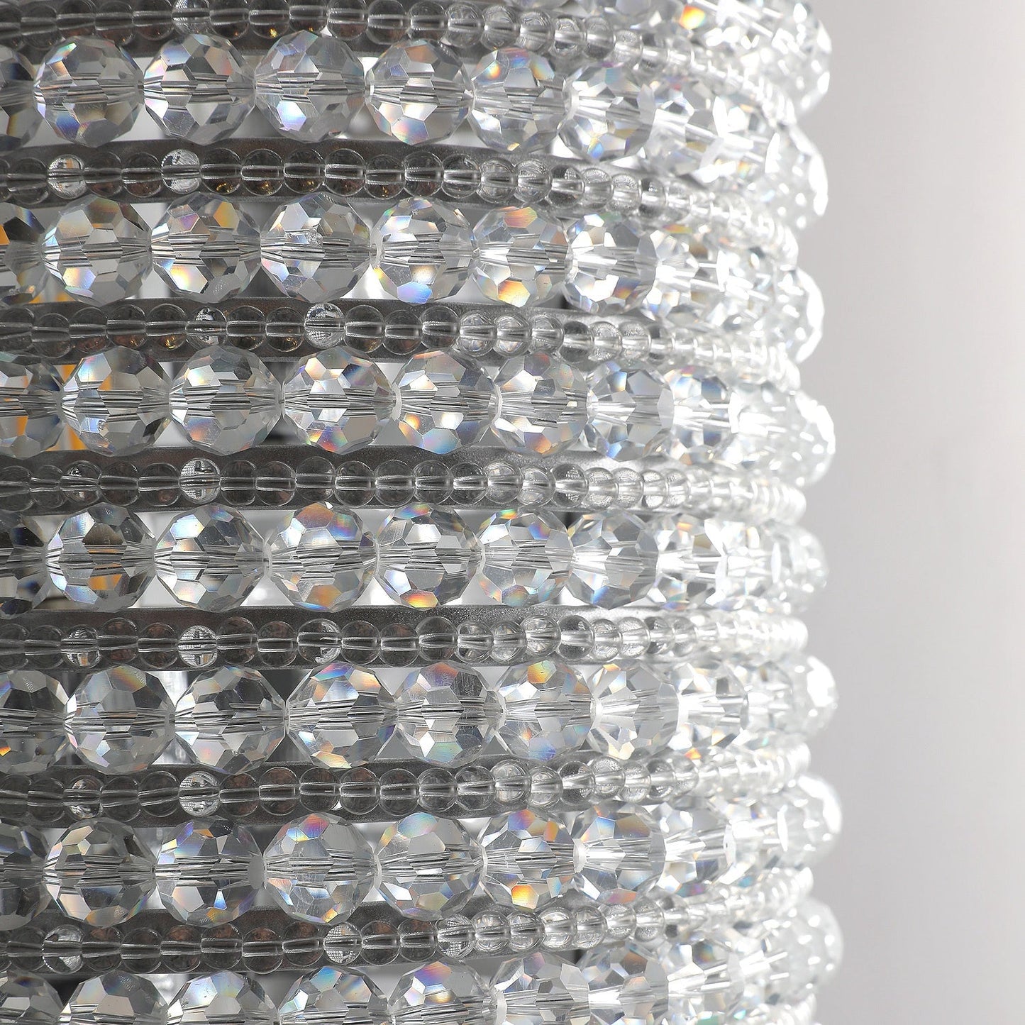 Halo Modern Clear Crystal Wall Sconce 21"H - GILDLAMPS