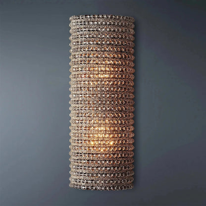 Halo Modern Smoke Crystal Wall Sconce 21"H - GILDLAMPS