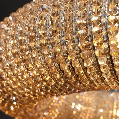 Halo Modern Somke Crystal Wall Sconce 36"H - GILDLAMPS