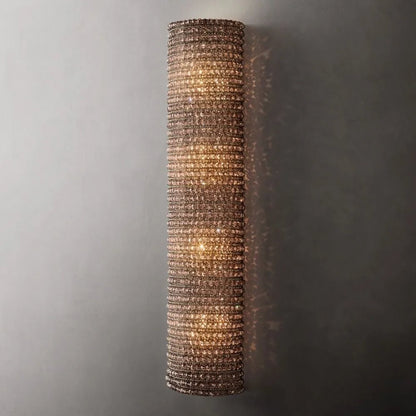 Halo Modern Somke Crystal Wall Sconce 36"H - GILDLAMPS