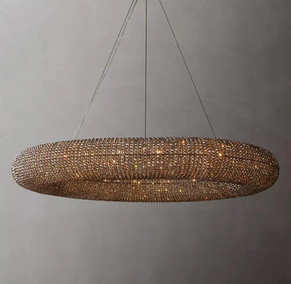 Halo Modern Somke Round Chandelier 72" - GILDLAMPS