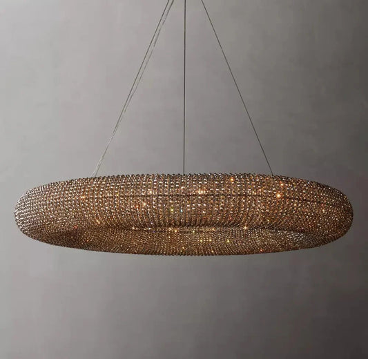 Halo Modern Somke Round Chandelier 72" - GILDLAMPS