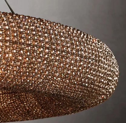 Halo Modern Somke Round Chandelier 72" - GILDLAMPS