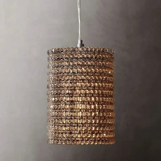 Halo Somke Crystal Pendant 12"H - GILDLAMPS