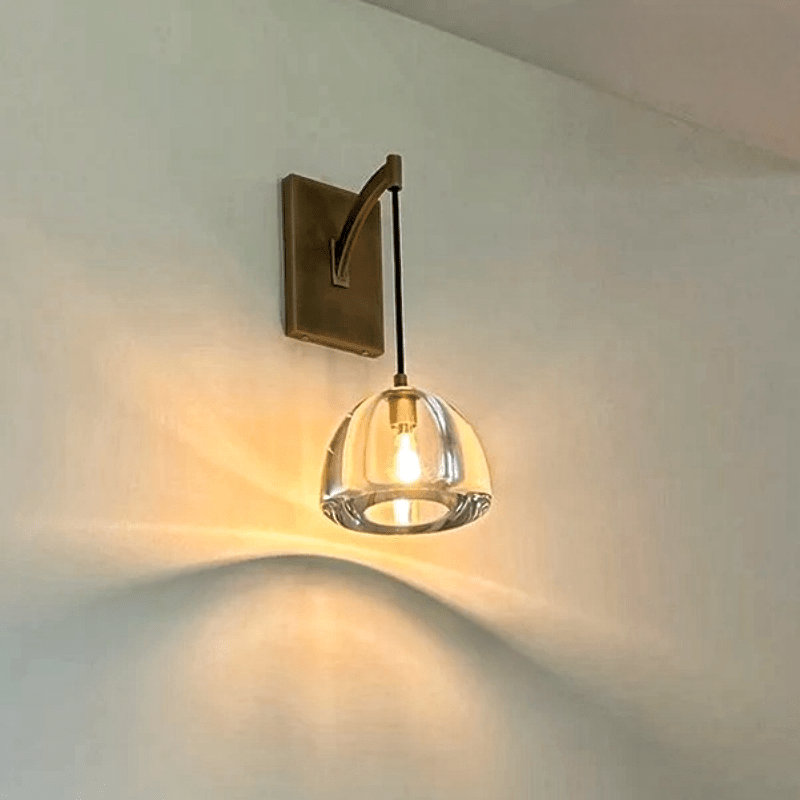 Haloid Modern Glass Wall Sconce - GILDLAMPS
