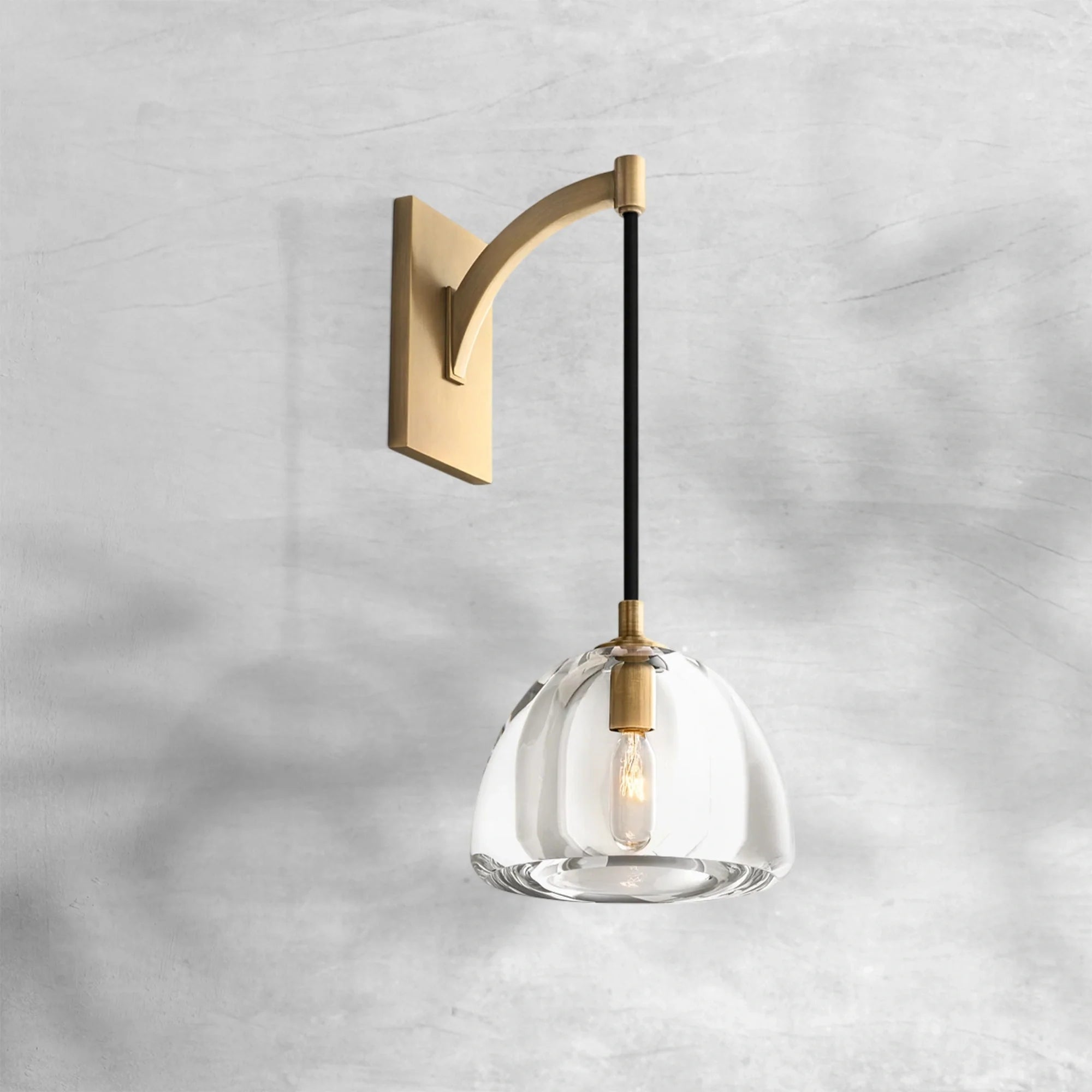 Haloid Modern Glass Wall Sconce - GILDLAMPS