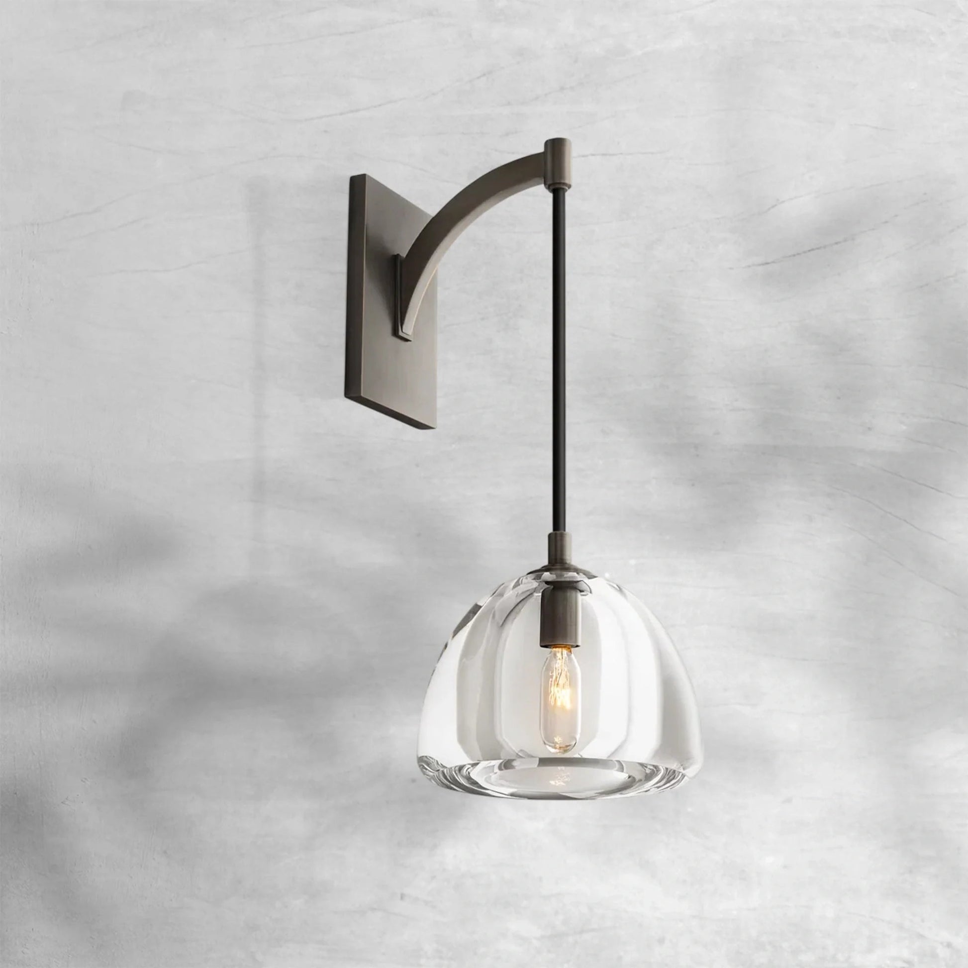 Haloid Modern Glass Wall Sconce - GILDLAMPS