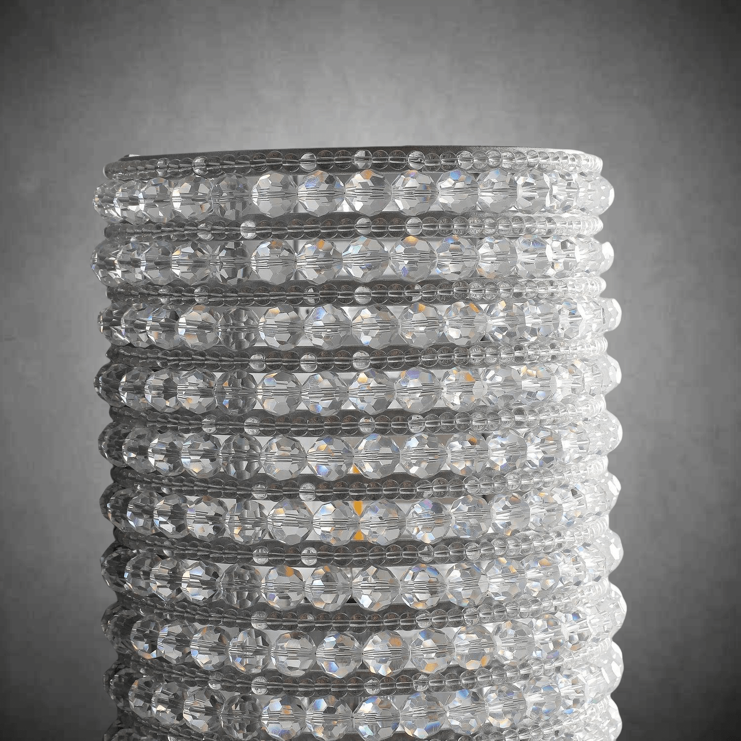 Halos Clear Crystal Beads Wall Sconce 21"H 36''H - GILDLAMPS