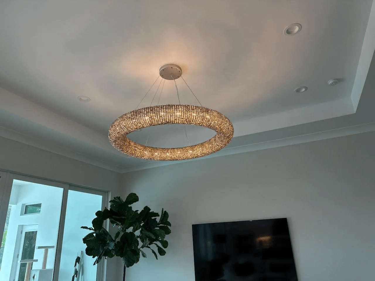 Halos Crystal Round LED Chandelier 32"41''59''72'' - GILDLAMPS