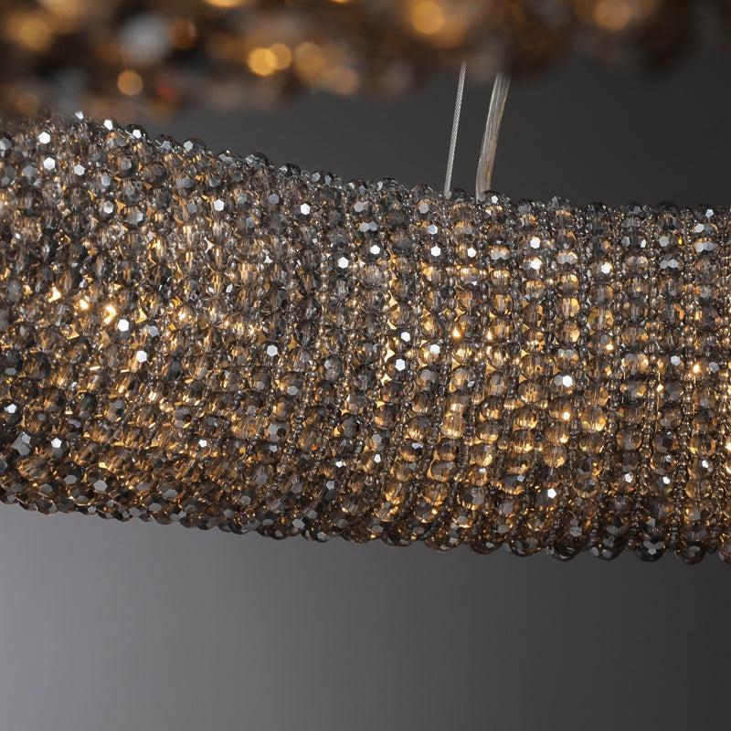 Halos Crystal Round LED Chandelier 32"41''59''72'' - GILDLAMPS
