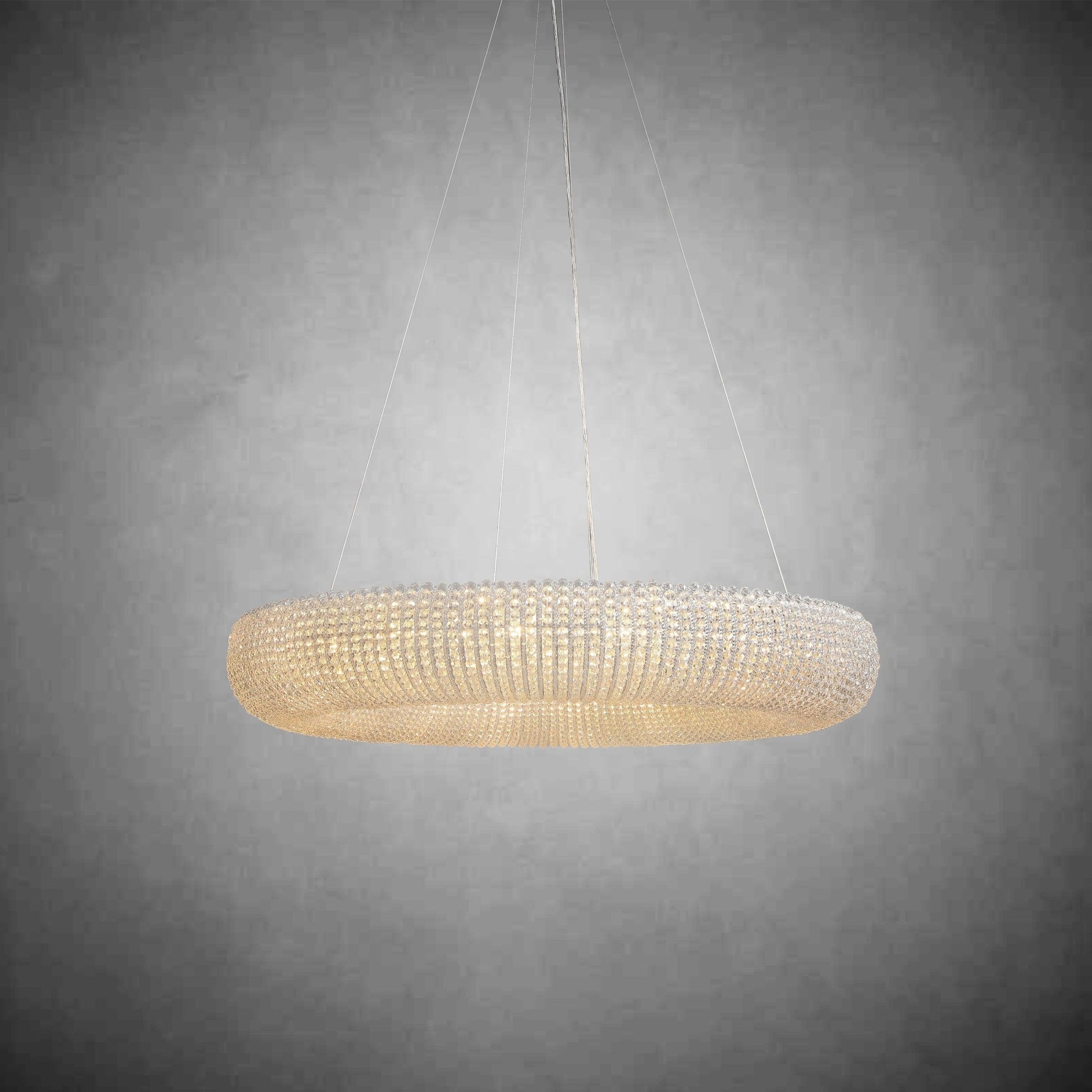 Halos Crystal Round LED Chandelier 32"41''59''72'' - GILDLAMPS