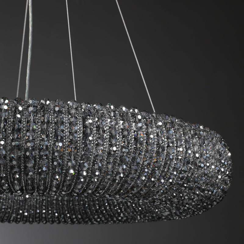 Halos Crystal Round LED Chandelier 32"41''59''72'' - GILDLAMPS