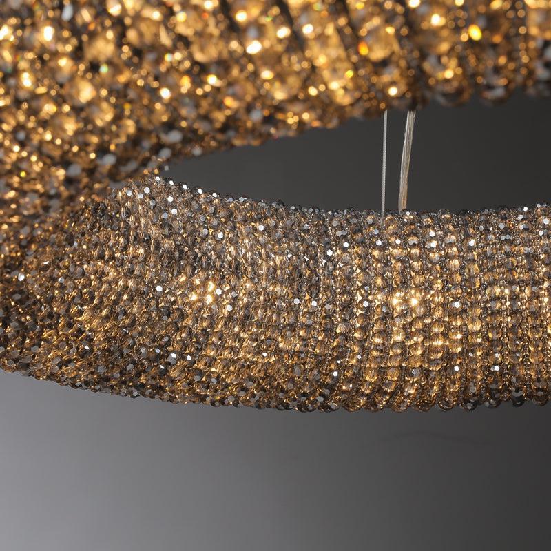 Halos Crystal Round LED Chandelier 32"41''59''72'' - GILDLAMPS