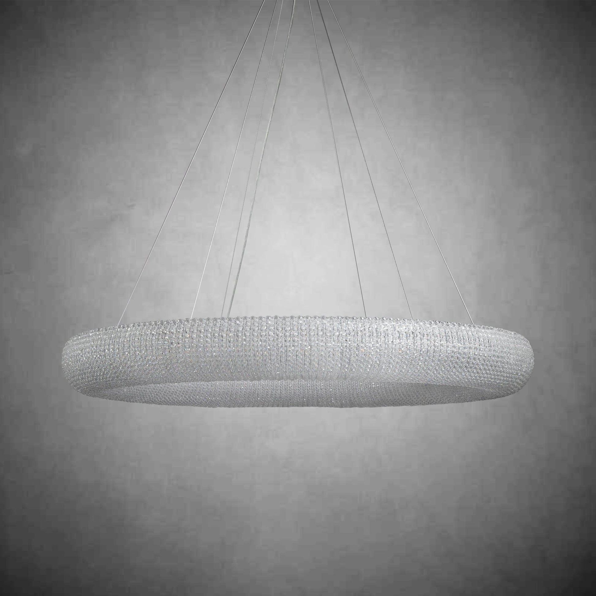 Halos Crystal Round LED Chandelier 32"41''59''72'' - GILDLAMPS