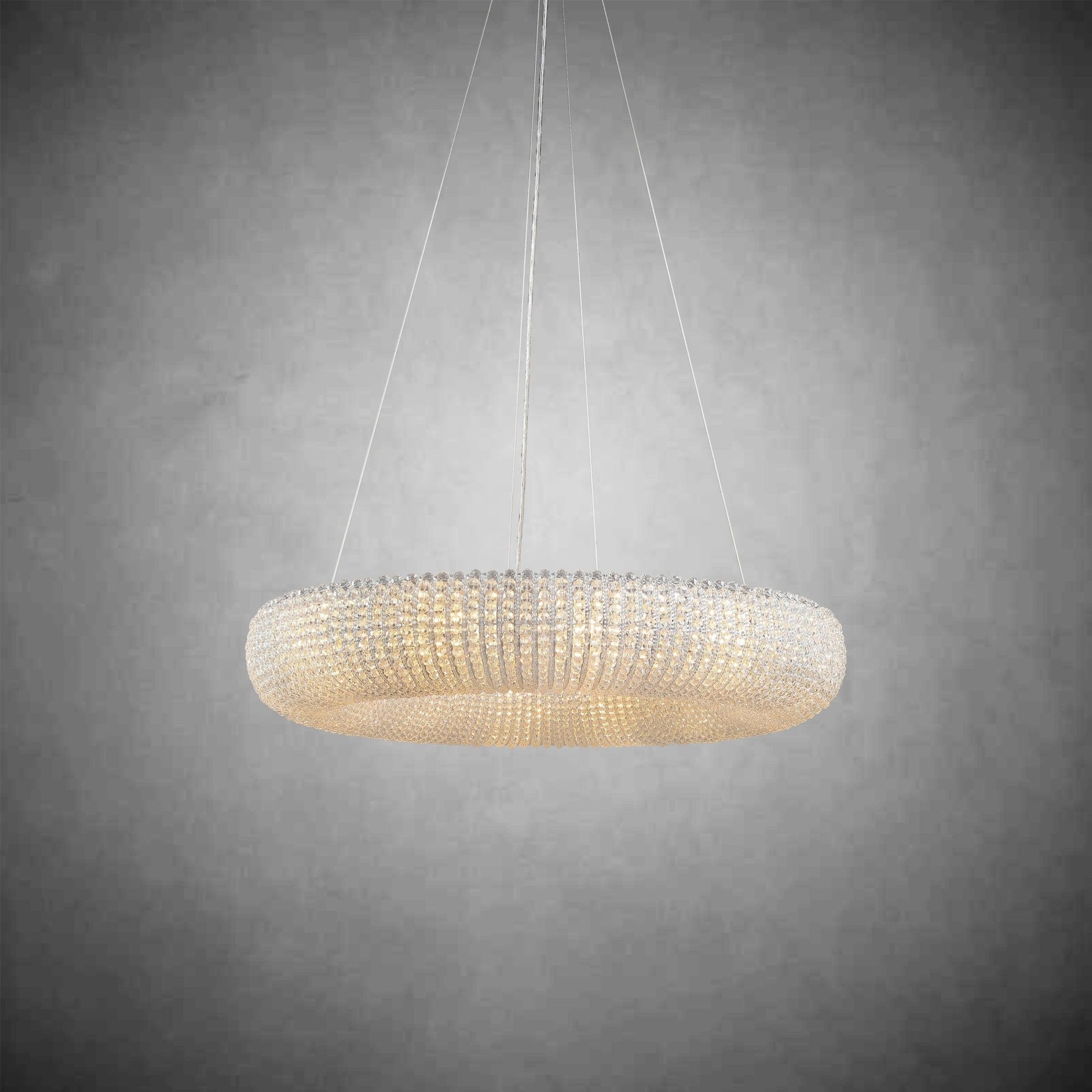 Halos Crystal Round LED Chandelier 32"41''59''72'' - GILDLAMPS