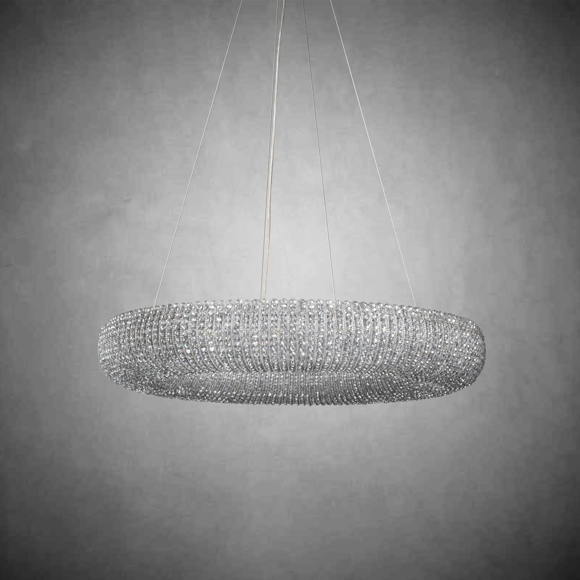 Halos Crystal Round LED Chandelier 32"41''59''72'' - GILDLAMPS