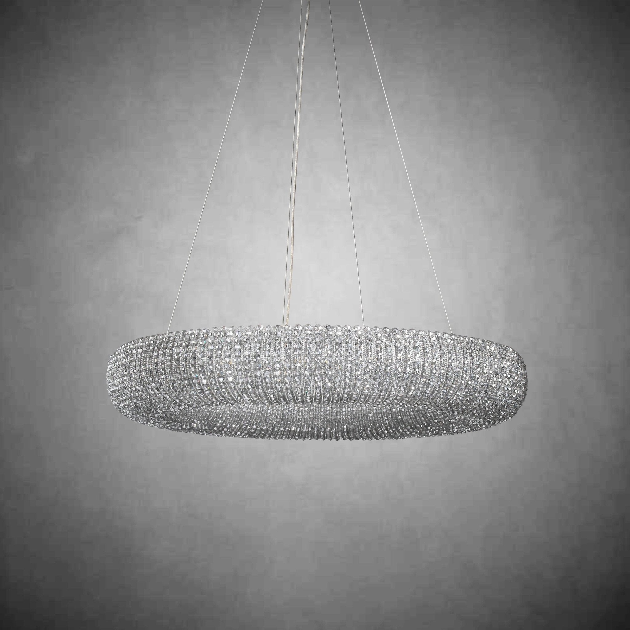 Halos Crystal Round LED Chandelier 32"41''59''72'' - GILDLAMPS