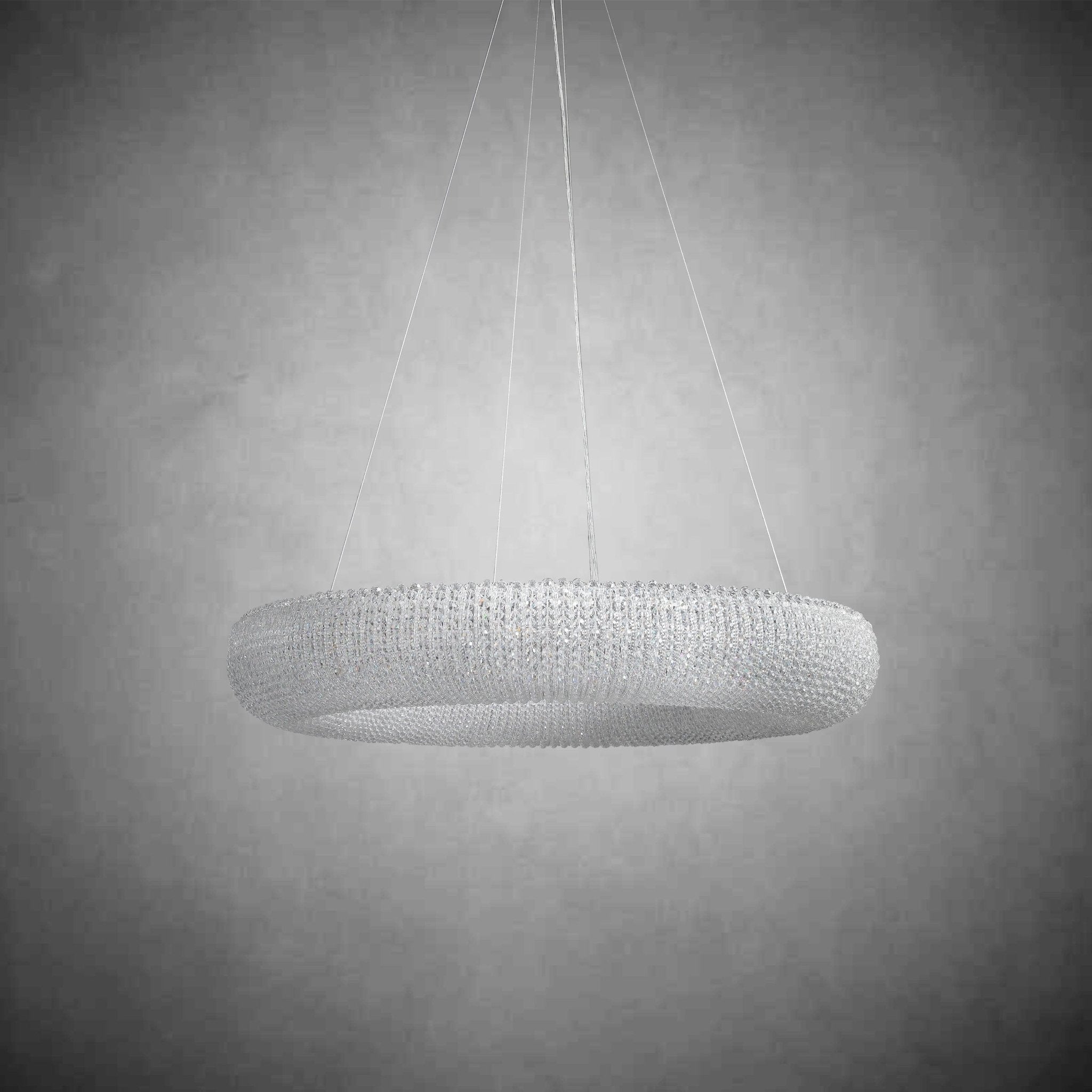 Halos Crystal Round LED Chandelier 32"41''59''72'' - GILDLAMPS