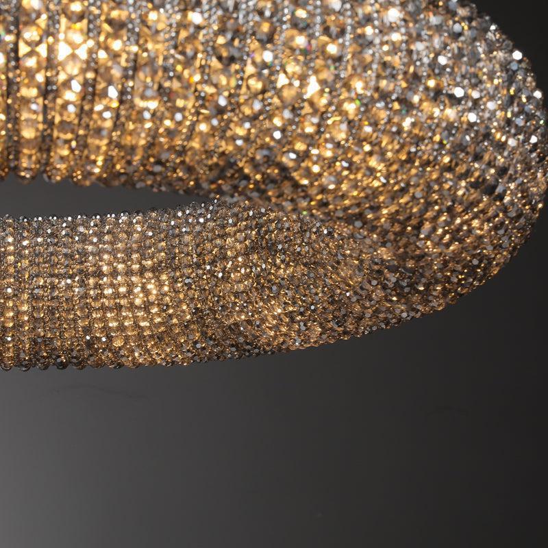 Halos Crystal Round LED Chandelier 32"41''59''72'' - GILDLAMPS