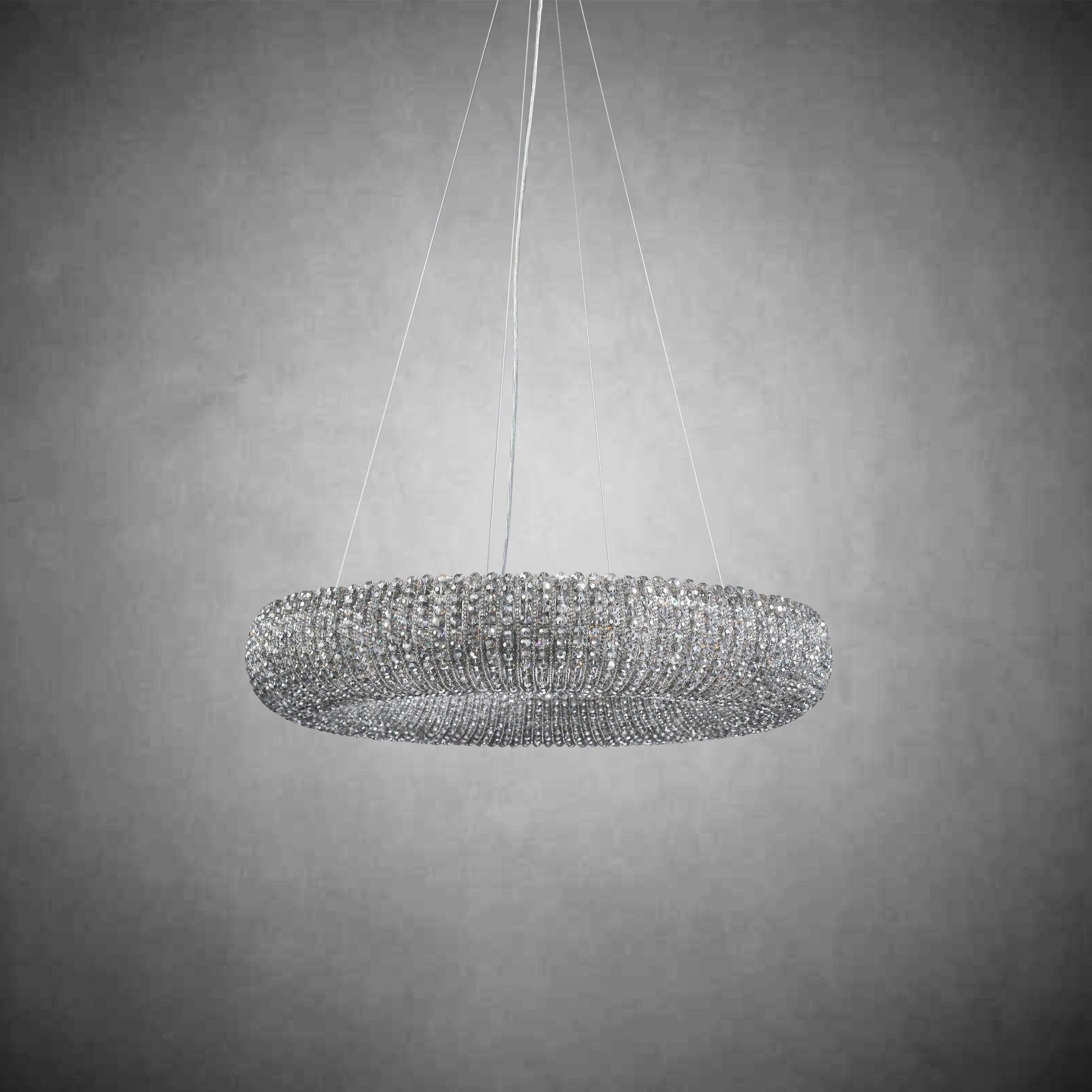 Halos Crystal Round LED Chandelier 32"41''59''72'' - GILDLAMPS
