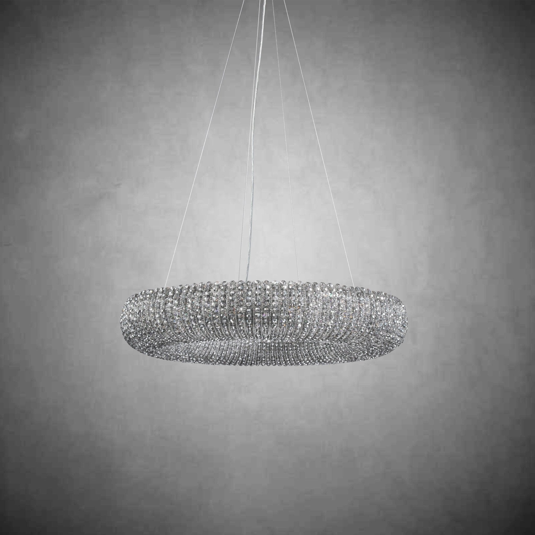 Halos Crystal Round LED Chandelier 32"41''59''72'' - GILDLAMPS