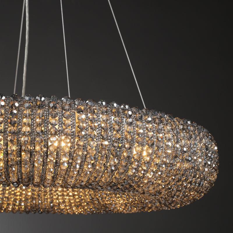 Halos Crystal Round LED Chandelier 32"41''59''72'' - GILDLAMPS