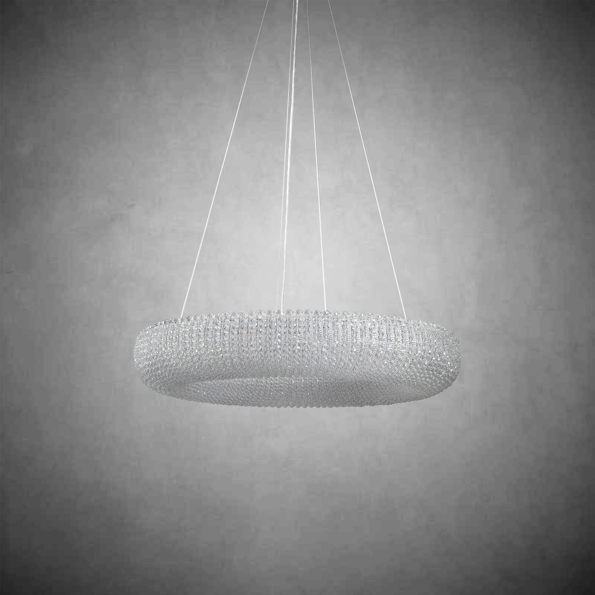 Halos Crystal Round LED Chandelier 32"41''59''72'' - GILDLAMPS