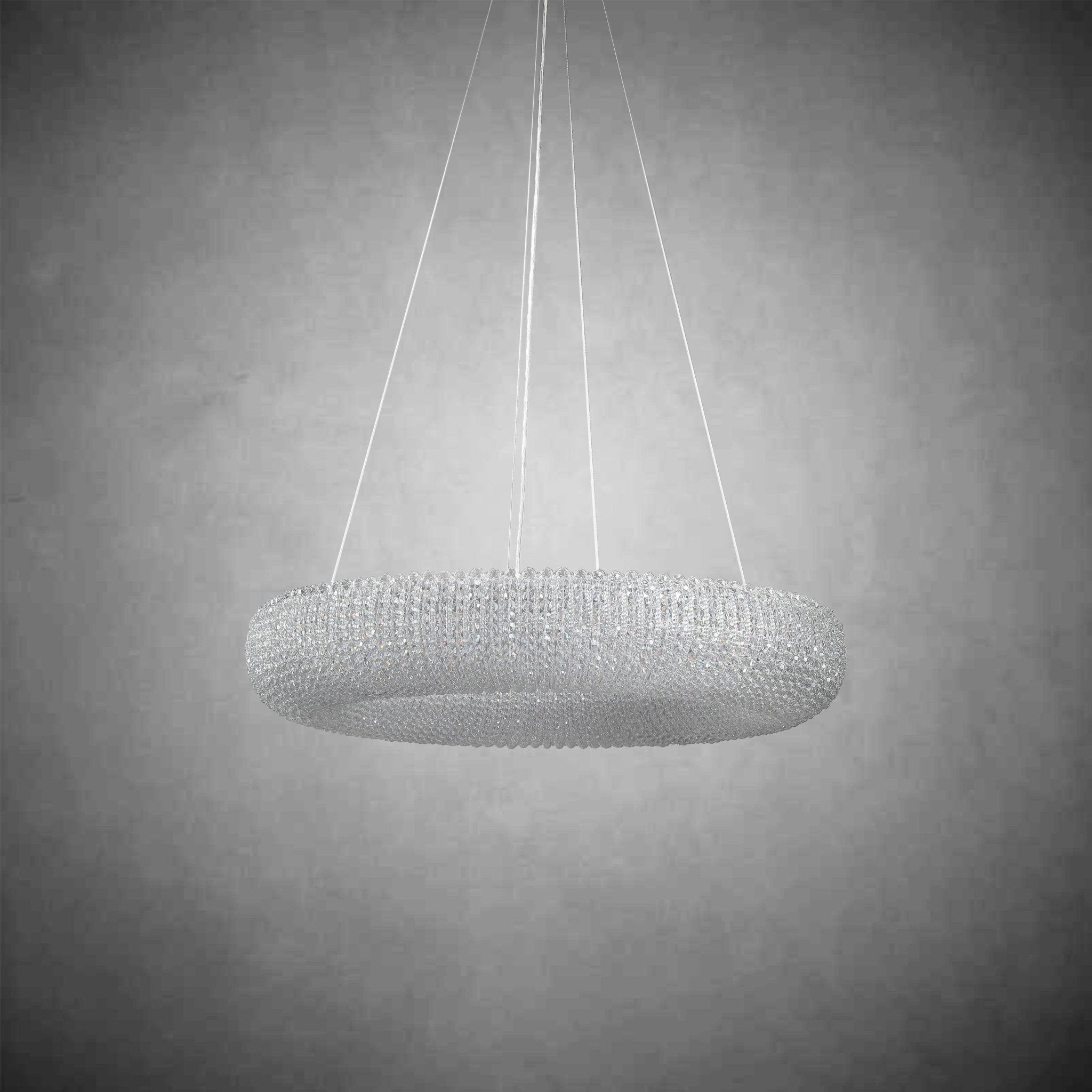 Halos Crystal Round LED Chandelier 32"41''59''72'' - GILDLAMPS