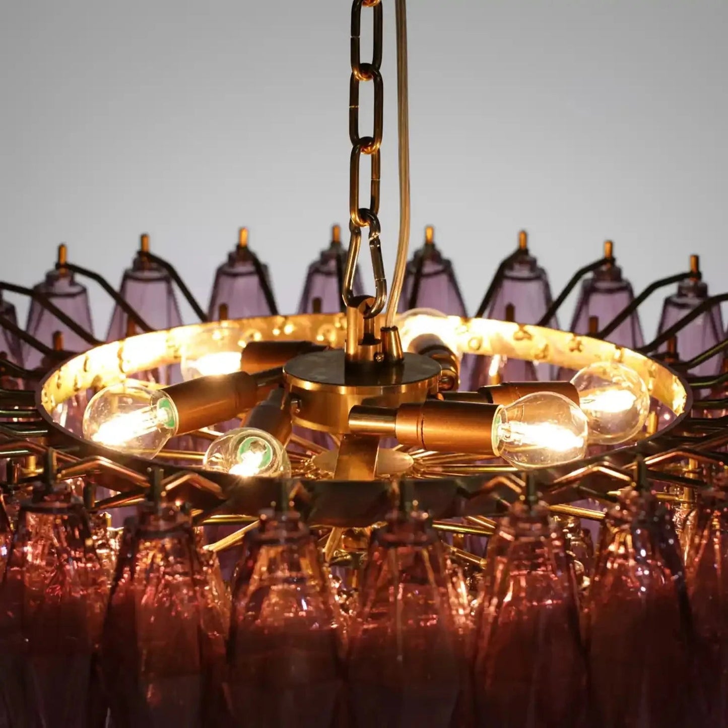 Hand Blown Tier Glass Large Murano Chandelier 24"31"40" - GILDLAMPS